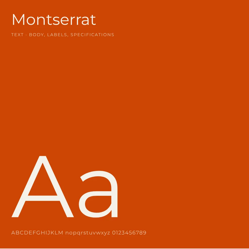Antara text typeface, Montserrat