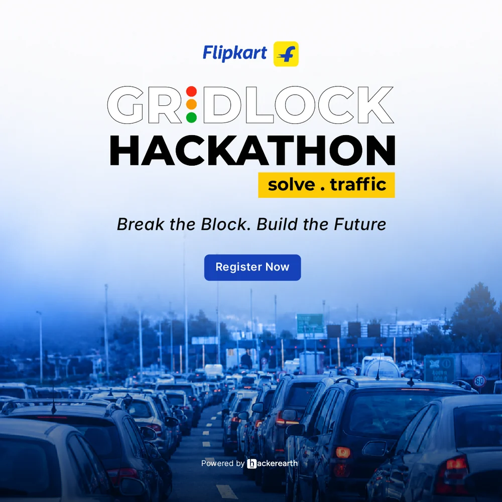 Flipkart Gridlock Hackathon post: Break the block. Build the future.